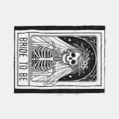 Bridge to be Gothic Skeleton Tarot Card Bacheloret Fleecedecke (Vorderseite (Horizontal))