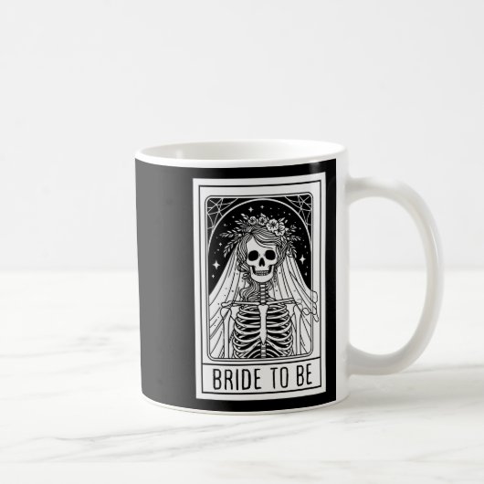 Bridge to be Gothic Skeleton Tarot Card Bacheloret Kaffeetasse (Rechts)