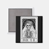 Bridge to be Gothic Skeleton Tarot Card Bacheloret Magnet (Vorderseite/Rückseite)