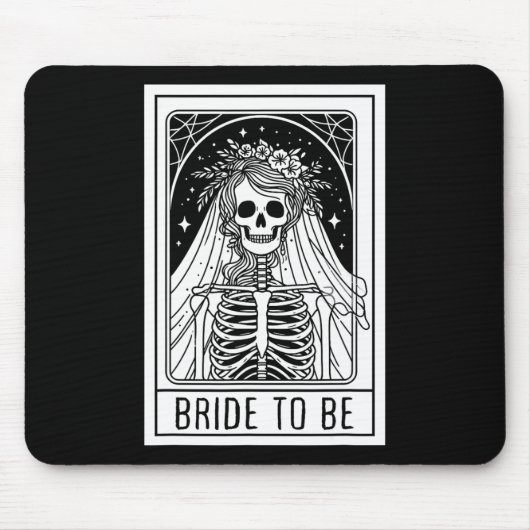 Bridge to be Gothic Skeleton Tarot Card Bacheloret Mousepad (Vorne)