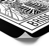 Bridge to be Gothic Skeleton Tarot Card Bacheloret Poster (Ecke)