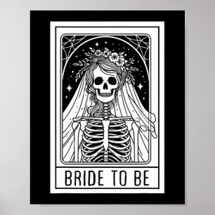 Bridge to be Gothic Skeleton Tarot Card Bacheloret Poster