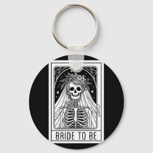 Bridge to be Gothic Skeleton Tarot Card Bacheloret Schlüsselanhänger