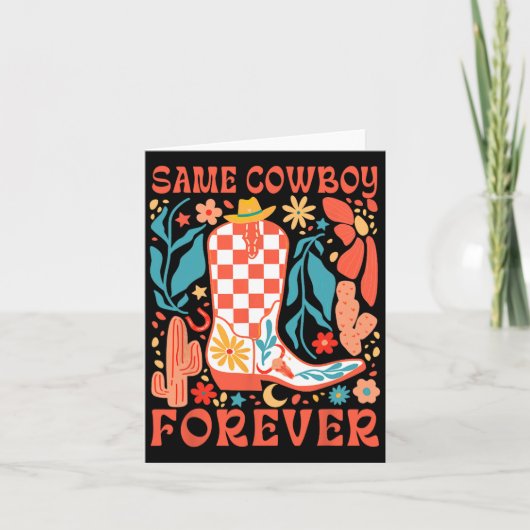 Bridge to be Howdy Western Bachelorette Same Cowbo Karte (Vorderseite)
