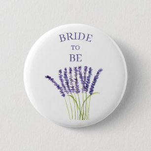 Bridge to be Lavender Herb Aquarell Floral Button