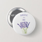 Bridge to be Lavender Herb Aquarell Floral Button (Vorne & Hinten)