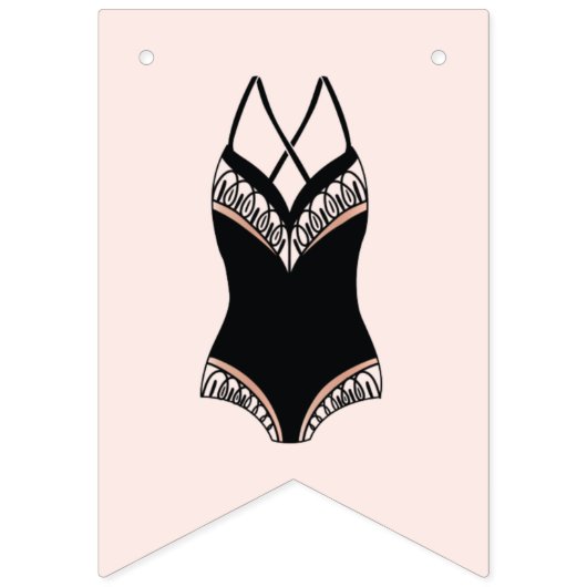 Bridge to be Lingerie Bridal Bachelorette Wimpelkette (Zweite Fahne)