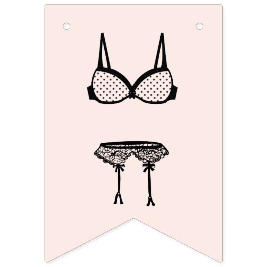 Bridge to be Lingerie Bridal Bachelorette Wimpelkette (Erste Fahne)