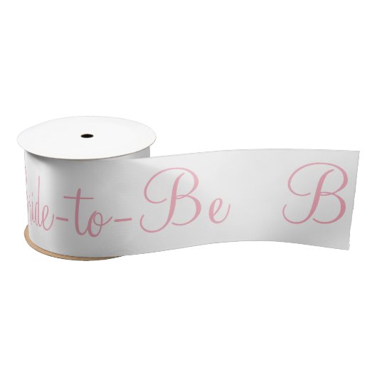 Bridge to be Pink White Brautparty Satin Ribbon Satinband (Spule)