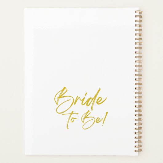 Bridge to be Planner . Bestes Bridal Geschenk Planer (Rückseite)