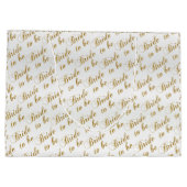 Bridge to Be Script Word Pattern Große Geschenktüte (Rückseite)