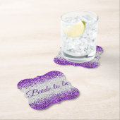 Bridge to be - White Silver / Lila Sparkle Untersetzer (Vor Ort)