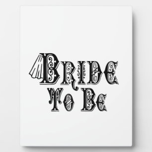 Bridge to be with Veil, Extravagant Black Type Fotoplatte