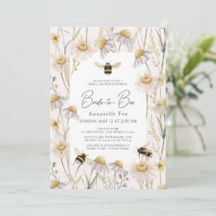 Bridge to Bee Chamomile Daisies Pink Brautparty Einladung