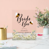 Bridge to Bee Floral Brautparty Willkommen Acrylschild (Hochzeit)