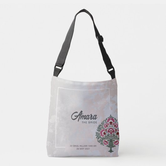 Bridge Tote Bag - Custom Crossbody mit Name & Datu Tragetaschen Mit Langen Trägern (Vorderseite)