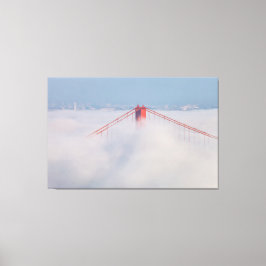 Bridge Tower in Nebel Leinwanddruck