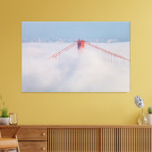 Bridge Tower in Nebel Leinwanddruck (Insitu (Wohnzimmer))