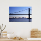 Bridge und NY Skyline Print Poster (Küche)