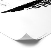 Bridge und Stream Winter Scene Wapcn Poster (Ecke)