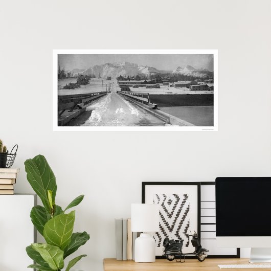 Bridge View Seward, Alaska 1910 Poster (Heimbüro)