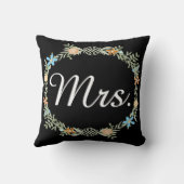 Bridge Vintage Blumengartenwirbel Kissen (Rückseite)