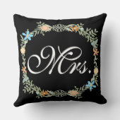 Bridge Vintage Blumengartenwirbel Kissen (Rückseite)