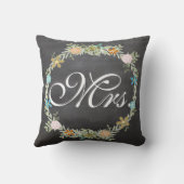 Bridge Vintage Blumengartenwirbel Kissen (Rückseite)