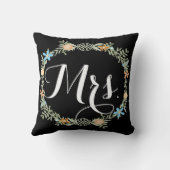 Bridge Vintage Blumengartenwirbel Kissen (Rückseite)