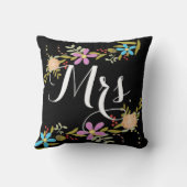 Bridge Vintage Blumengartenwirbel Kissen (Rückseite)