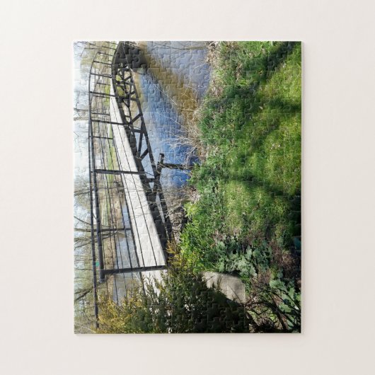 Bridge Walkway Water River Pond Puzzle (Vertikal)