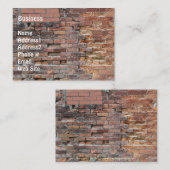 Bridge Wall Grunge Business Card Visitenkarte (Vorne/Hinten)
