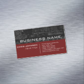 Bridge Wall Red Contemporary Business Card Magnetische Visitenkarte (Beispiel)