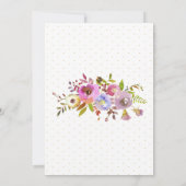 Bridge Watercolor Blooms Blumeninvit Einladung (Rückseite)