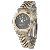 Bridge Wedding Day Keepake Geschenk Personalisiert Armbanduhr (Schrägansicht)