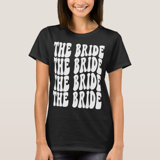 Bridge White Customized Matching Brautparty T-Shirt (Vorderseite)