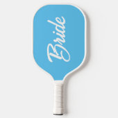 Bridge White Lace Print Pickleball Paddle (Rückseite)