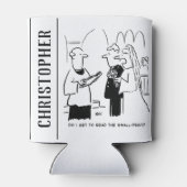 Bridge Will Karo Small Print Cartoon Dosenkühler (Rückseite)