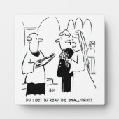 Bridge Will Karo Small Print Cartoon Fotoplatte (Vorderseite)