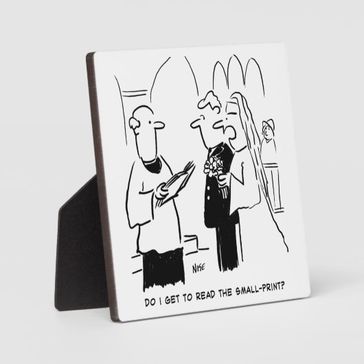 Bridge Will Karo Small Print Cartoon Fotoplatte (Vorderseite)