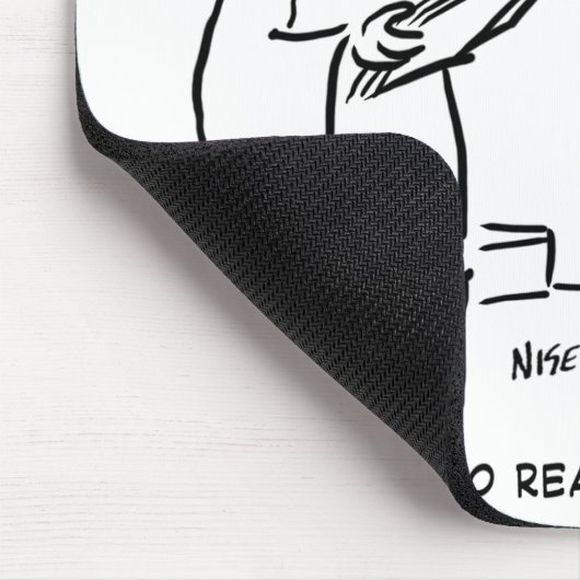 Bridge Will Karo Small Print Cartoon Mousepad (Ecke)