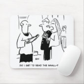 Bridge Will Karo Small Print Cartoon Mousepad (Mit Mouse)