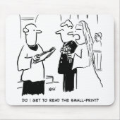 Bridge Will Karo Small Print Cartoon Mousepad (Vorne)