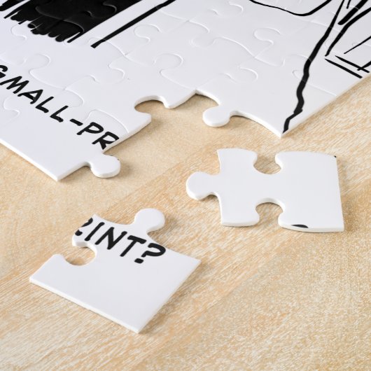 Bridge Will Karo Small Print Cartoon Puzzle (Seite)