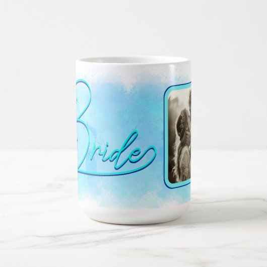 Bridge Wording Foto Template Paint Splotch Kaffeetasse (Mittel)