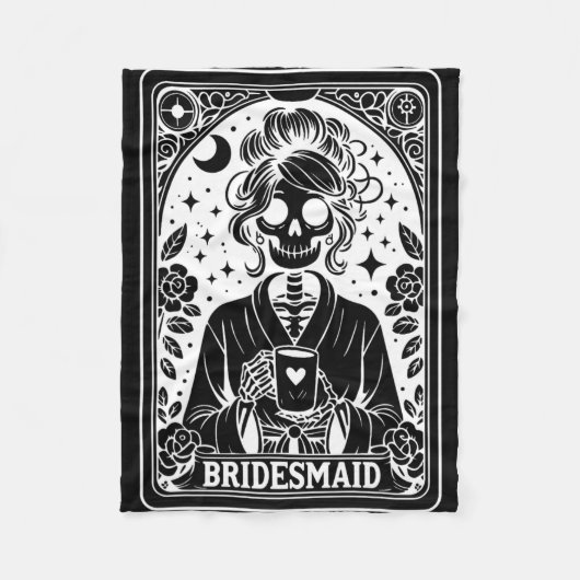 Bridgeaid Tarot Card Bridge Coven Gothic Bachelore Fleecedecke (Vorderseite)
