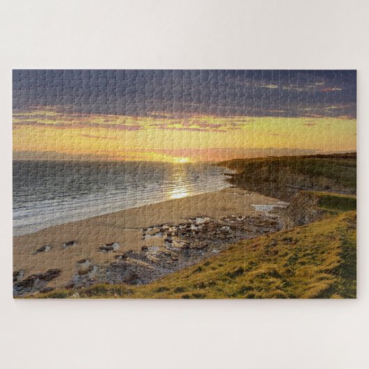 Bridgend Beach Wales Jigsaw Puzzle (Horizontal)