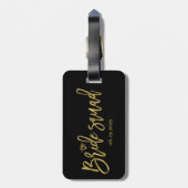 Bridgeplatz mit Diamantschwarz Gepäckanhänger (Rückseite vertikal)