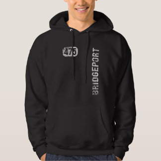 Bridgeport Connecticut 475 Area Code Vintag Retro Hoodie