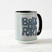 Bridgeport Connecticut Denim Tasse (VorderseiteRechts)